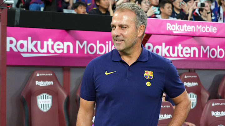 Hansi Flick wird bei Barcas erstem Champions-League-Spiel nicht an der Seitenlinie stehen dürfen Hansi Flick wird bei Barcas erstem Champions-League-Spiel nicht an der Seitenlinie stehen dürfen