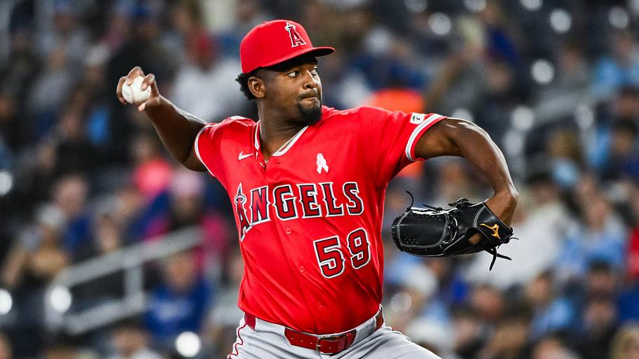 Los Angeles Angels starting pitcher Jose Soriano
