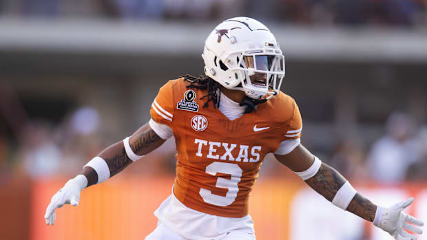 Texas Longhorns defensive back Jaylon Guilbeau