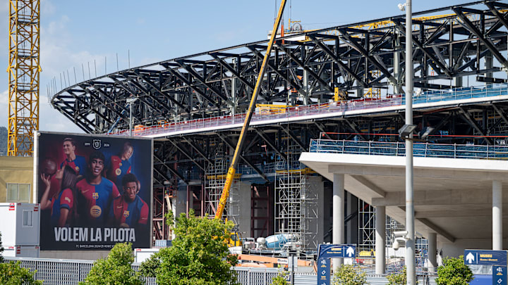 Les travaux du Camp Nou ne sont pas encore achevés.