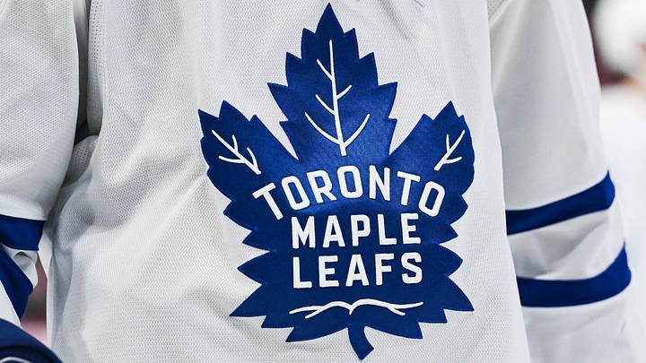 Jan 18, 2025; Montreal, Quebec, CAN; View of a Toronto Maple Leafs logo on a jersey worn by a member of the team during the second period at Bell Centre. Mandatory Credit: David Kirouac-Imagn Images Jan 18, 2025; Montreal, Quebec, CAN; View of a Toronto Maple Leafs logo on a jersey worn by a member of the team during the second period at Bell Centre. Mandatory Credit: David Kirouac-Imagn Images