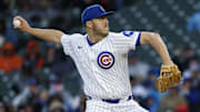 Chicago Cubs starting pitcher Jameson Taillon (50) throws against the Arizona Diamondbacks at Wrigley Field.