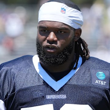 Dallas Cowboys defensive tackle Mazi Smith at training camp at the River Ridge Fields. 