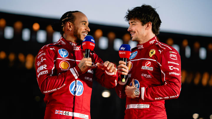 Lewis Hamilton and Charles Leclerc