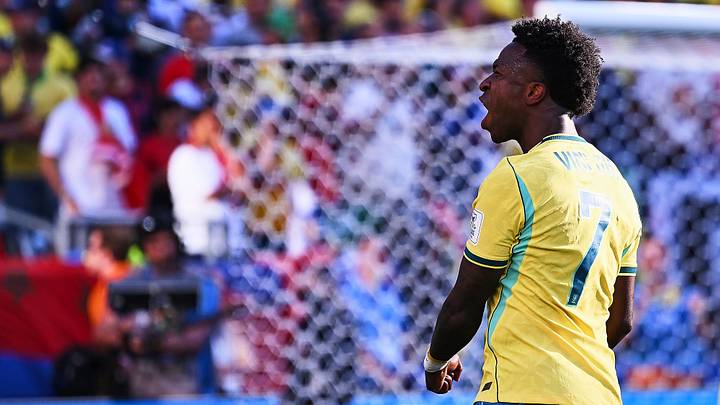 Vinícius, delantero de la selección brasileña, lamentó el empate 1-1 en el debut del Mundial contra Marruecos Vinícius, delantero de la selección brasileña, lamentó el empate 1-1 en el debut del Mundial contra Marruecos