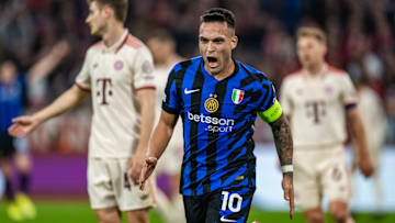 Lautaro Martínez anotó uno de los goles de la victoria del Inter de Milán en la ida de cuartos de final 