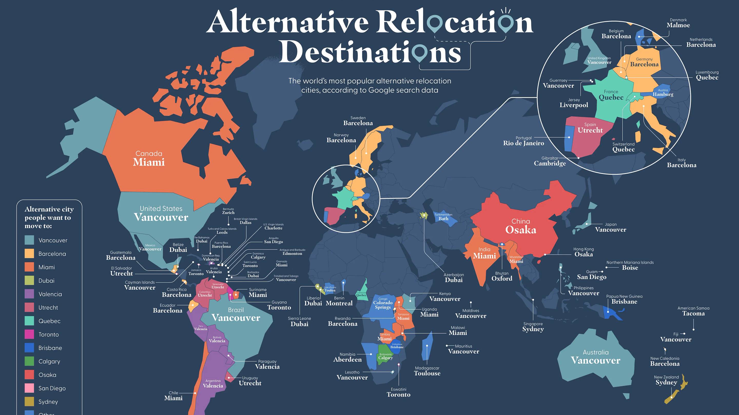 The Under-the-Radar City Every Country Wants to Move to, Mapped