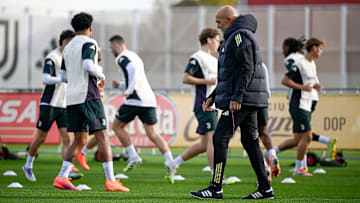 Juventus Training Session And Press Conference - UEFA Champions League 2025/26 League Phase MD4