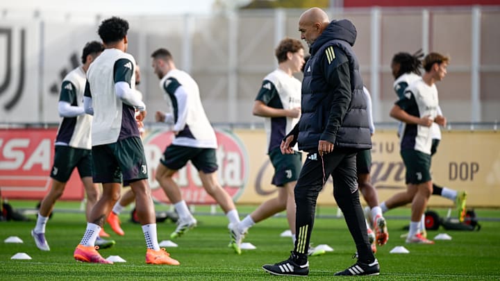 Juventus Training Session And Press Conference - UEFA Champions League 2025/26 League Phase MD4