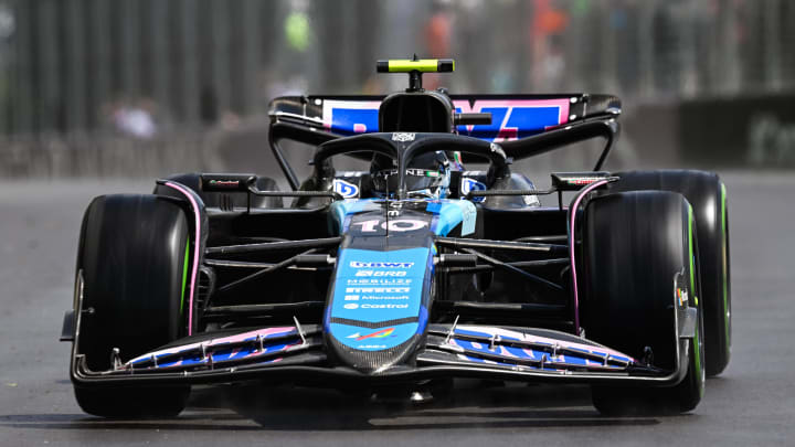 Jun 7, 2024; Montreal, Quebec, CAN; BWT Alpine driver Pierre Gasly (FRA) races during FP1 practice session of the Canadian Grand Prix at Circuit Gilles Villeneuve.