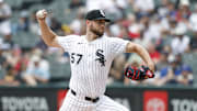 Chicago White Sox starting pitcher Adrian Houser (57) throws against the Toronto Blue Jays at Rate Field. 