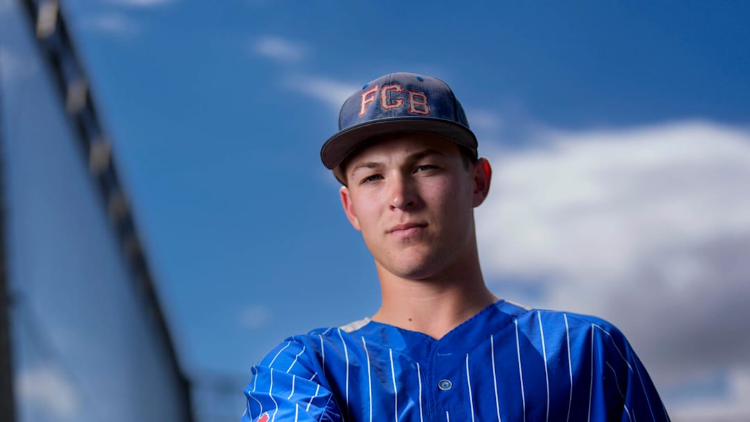All-state baseball player of the year, Fort Cobb-Broxton's Eli Willits, is pictured in Edmond, Okla., Friday, June 6, 2025.