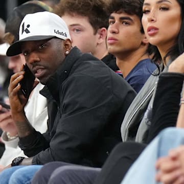 Mar 9, 2025; Inglewood, California, USA; Sports agent Rich Paul watches in the second half of the game between the Sacramento Kings and the LA Clippers at Intuit Dome. Mandatory Credit: Kirby Lee-Imagn Images