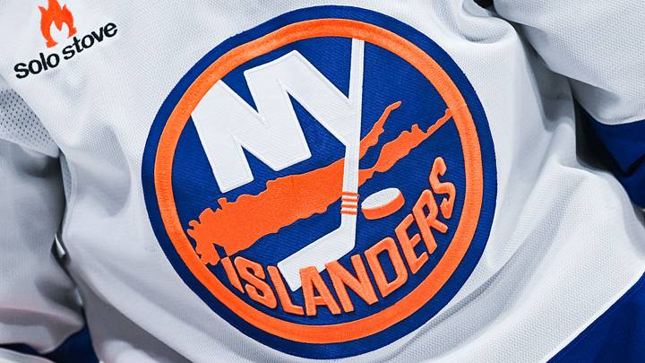 Dec 3, 2024; Montreal, Quebec, CAN; View of a New York Islanders logo on a jersey worn by a member of the team during warm-up before the game against the Montreal Canadiens at Bell Centre. Mandatory Credit: David Kirouac-Imagn Images Dec 3, 2024; Montreal, Quebec, CAN; View of a New York Islanders logo on a jersey worn by a member of the team during warm-up before the game against the Montreal Canadiens at Bell Centre. Mandatory Credit: David Kirouac-Imagn Images