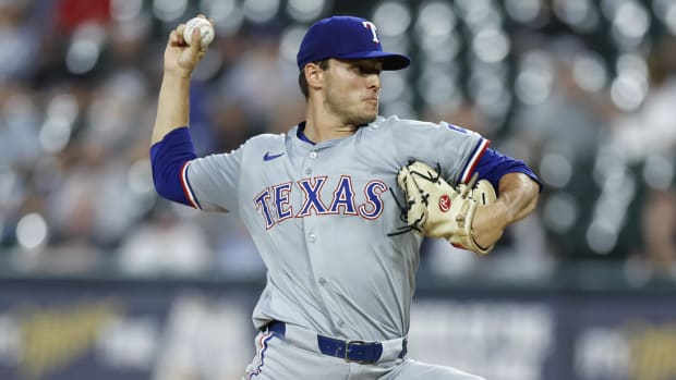 Jack Leiter starts Monday's series opener for the Texas Rangers against the New York Yankees at Globe Life Field.