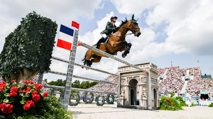 The Palace of Versailles was a breathtaking and fitting backdrop for the Olympic equestrian jumping events.