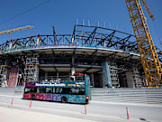 Le Camp Nou, toujours en travaux