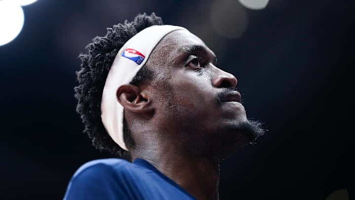 Indiana Pacers forward Pascal Siakam (43) looks on against the Toronto Raptors at Scotiabank Arena.