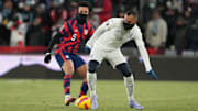 Wednesday's match was played in bitter conditions.