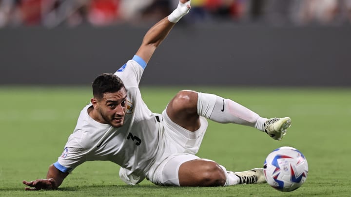 Sebastián Cáceres terminó como titular en Uruguay durante la Copa América 2024