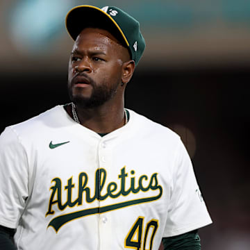 Athletics starting pitcher Luis Severino