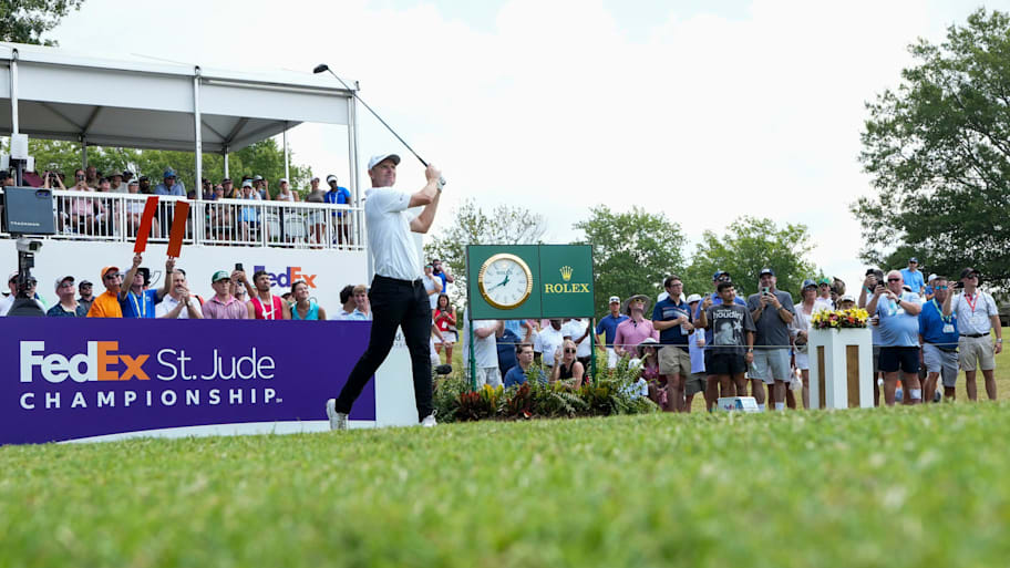 Justin Rose's win helped pull in a strong television rating for the FedEx St. Jude on NBC.  | Chris Day/The Commercial Appeal / USA TODAY NETWORK via Imagn Images