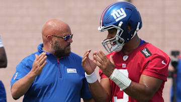 New York Giants QB Russell Wilson, HC Brian Daboll