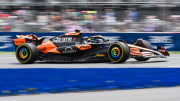 Jun 8, 2024; Montreal, Quebec, CAN; McLaren driver Oscar Piastri (AUS) races during FP3 practice session of the Canadian Grand Prix at Circuit Gilles Villeneuve. Mandatory Credit: David Kirouac-USA TODAY Sports