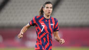 Tobin Heath is back playing in the NWSL after debuting with the OL Reign earlier this week. 
