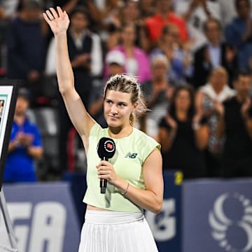Eugenie Bouchard was honored with a retirement ceremony in Montreal.