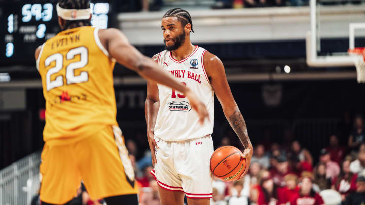 Juwan Morgan pictured during Assembly Ball's win over The Cru in The Basketball Tournament at Hinkle Fieldhouse.