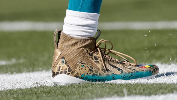 A football cleat is slightly different than a soccer cleat.