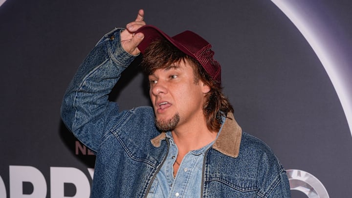 Theo Von attends NBC's Opry 100: A Live Celebration event at the Grand Ole Opry in Nashville, Tenn., Wednesday, March 19, 2025. Theo Von attends NBC's Opry 100: A Live Celebration event at the Grand Ole Opry in Nashville, Tenn., Wednesday, March 19, 2025.