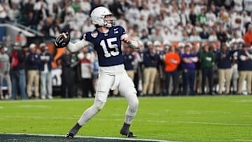 Penn State football quarterback Drew Allar in the Capital One Orange Bowl