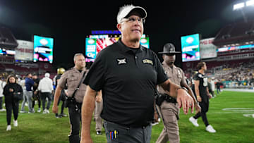 Dec 22, 2023; Tampa, FL, USA; UCF Knights head coach Gus Malzahn walks off the field after being defeated by the Georgia Tech Yellow Jackets in the Gasparilla Bowl at Raymond James Stadium. Mandatory Credit: Jasen Vinlove-USA TODAY Sports