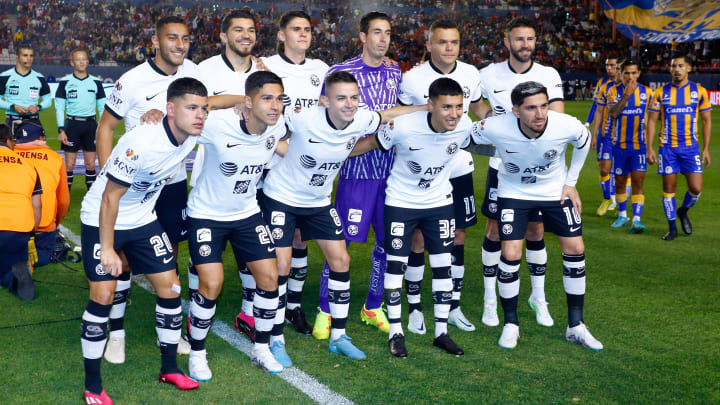 El once titular del América frente al Atlético San Luis. El once titular del América frente al Atlético San Luis.
