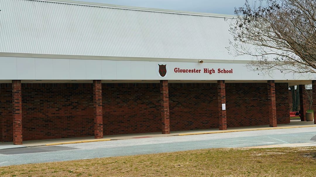 Gloucester High School student and visitor entrance 