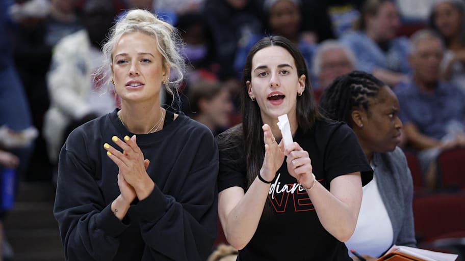 Indiana Fever guard Sophie Cunningham said on her podcast's debut episode that she thinks WNBA players are paying special attention to Caitlin Clark. | Kamil Krzaczynski-Imagn Images