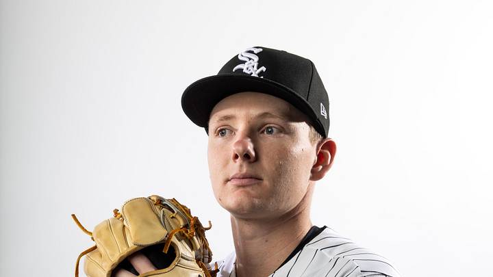 Feb 17, 2026; Glendale, AZ, USA; Chicago White Sox pitcher Ben Peoples poses for a portrait during photo day at Camelback Ranch. Mandatory Credit: Mark J. Rebilas-Imagn Images