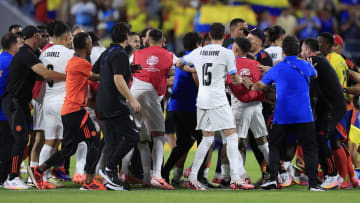 Une bagarre a éclaté après Uruguay - Colombie (0-1)