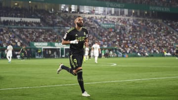 Karim Benzema celebrated winning the Ballon d'Or with a goal against Elche