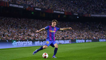 Gavi in azione con la maglia blaugrana