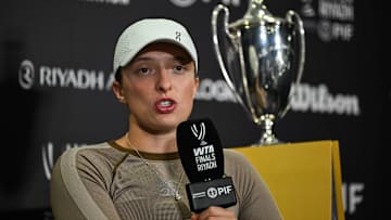 Iga Swiatek reflected on her season before the start of the 2025 WTA Finals.