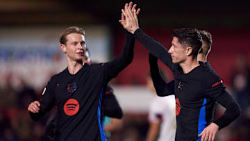 Lewandowski fez dois gols e chegou a 25 gols em 25 jogos na temporada 2024/25