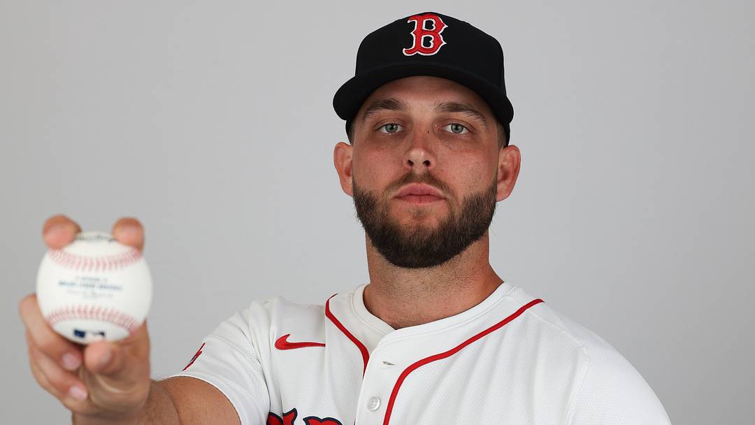 Feb 18, 2025; Lee County, FL, USA; Boston Red Sox pitcher Kutter Crawford (50) participates in media day at JetBlue Park at Fenway South. Mandatory Credit: Nathan Ray Seebeck-Imagn Images Feb 18, 2025; Lee County, FL, USA; Boston Red Sox pitcher Kutter Crawford (50) participates in media day at JetBlue Park at Fenway South. Mandatory Credit: Nathan Ray Seebeck-Imagn Images