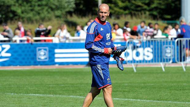 Zinedine Zidane in action for France