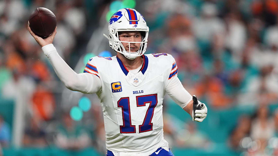 Josh Allen didn't need to do much in Thursday's dominant, early-season win over the Dolphins, but his contributions were timely. | Jasen Vinlove-Imagn Images