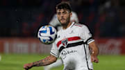 Lucas Beraldo of Sao Paulo in action during the Copa...