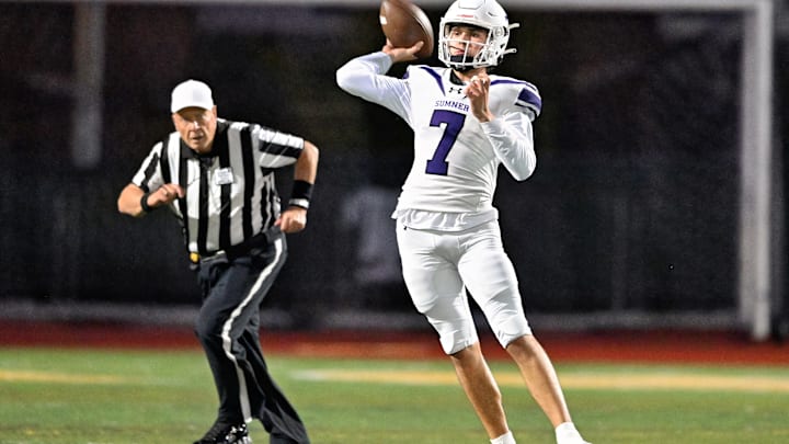 Sumner junior Nate Donavan had three touchdown passes in Friday's thriller. Sumner junior Nate Donavan had three touchdown passes in Friday's thriller.