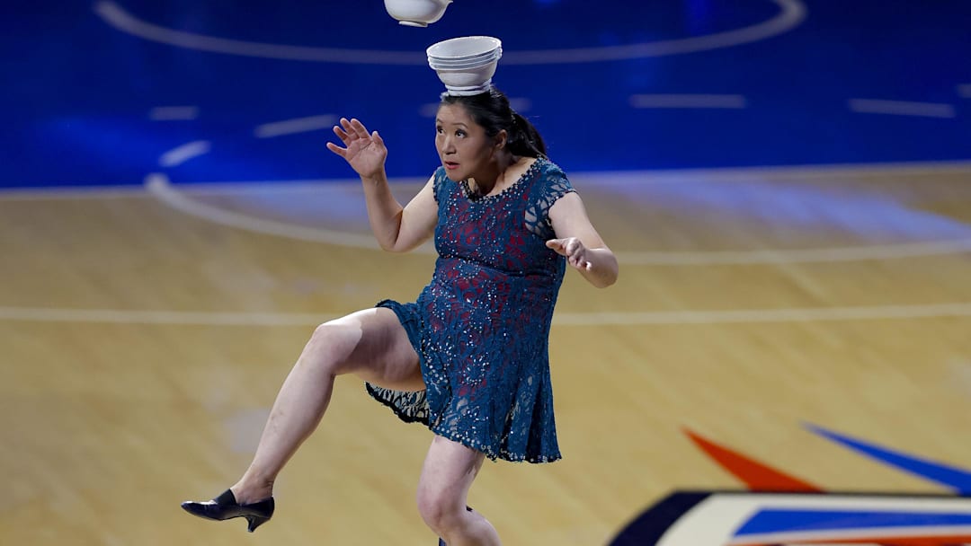  Performer Red Panda performs during the halftime in game five against the Indiana Pacers of the 2025 NBA Finals.